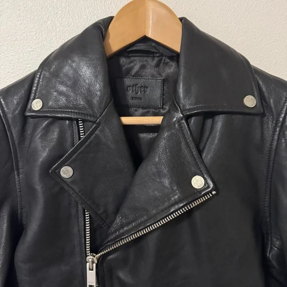 Other UK Colt Genuine Lamb Leather Moto Biker Jackets Vintage Black X-Small